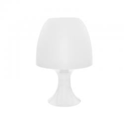 TABLE LAMP 1XE14 PLASTIC WHITE Φ16XH25,5CM NIOKI 1024SWH