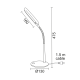 TABLE LAMP 5W GREY 4000K WITH SPIRAL 230V Φ13XH47,5CM BAZ 15205LEDGY TABLE LAMP 5W GREY 4000K WITH SPIRAL 230V Φ13XH47,5CM BAZ 15205LEDGY