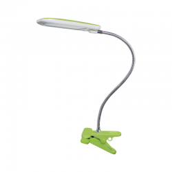 TABLE LAMP 5W GREEN 4000K WITH SPIRAL+CLIP 230V 7,5X11,5XH43,5CM BAZ2 15205LEDGNC