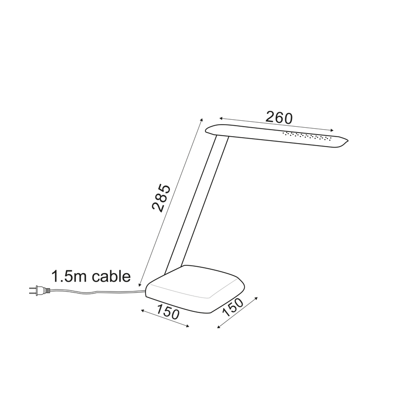 PHASING OUT TABLE LED LUMINAIRE 6W 3000K/6000K 480Lm 230 V BLACK DIMMABLE FUTUR SF1408LED640G PHASING OUT TABLE LED LUMINAIRE 6W 3000K/6000K 480Lm 230 V BLACK DIMMABLE FUTUR SF1408LED640G