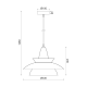 PHASING OUT PENDANT LUMINAIRE 1ΧΕ27 METALIC WHITE Φ33ΧΗ128CM BROOKLYN KS07881PWH PHASING OUT PENDANT LUMINAIRE 1ΧΕ27 METALIC WHITE Φ33ΧΗ128CM BROOKLYN KS07881PWH