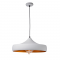 PENDANT LUMINAIRE 1ΧΕ27 METALIC WHITE/GOLD Φ46ΧΗ123CM CALIPHATE KS07961PWG
