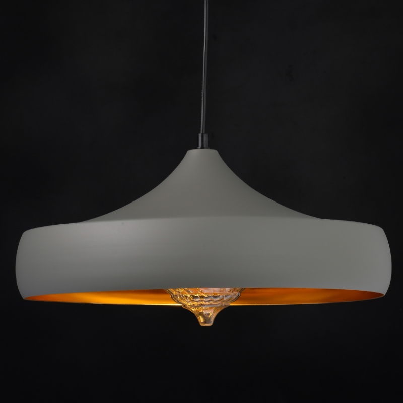 PENDANT LUMINAIRE 1ΧΕ27 METALIC GREY/GOLD Φ46ΧΗ123CM CALIPHATE KS07961PGG