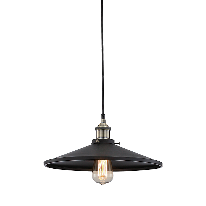 MATT BLACK PAINTED BELL 1XE27 METALIC HIPPOLYTE KS1288P361BK