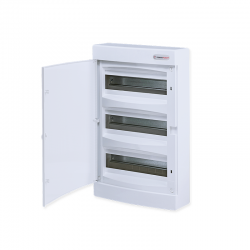SURFACE MOUNTING 36 MODULES 3 ROWS WHITE DOOR 282N36CW SURFACE MOUNTING 36 MODULES 3 ROWS WHITE DOOR 282N36CW