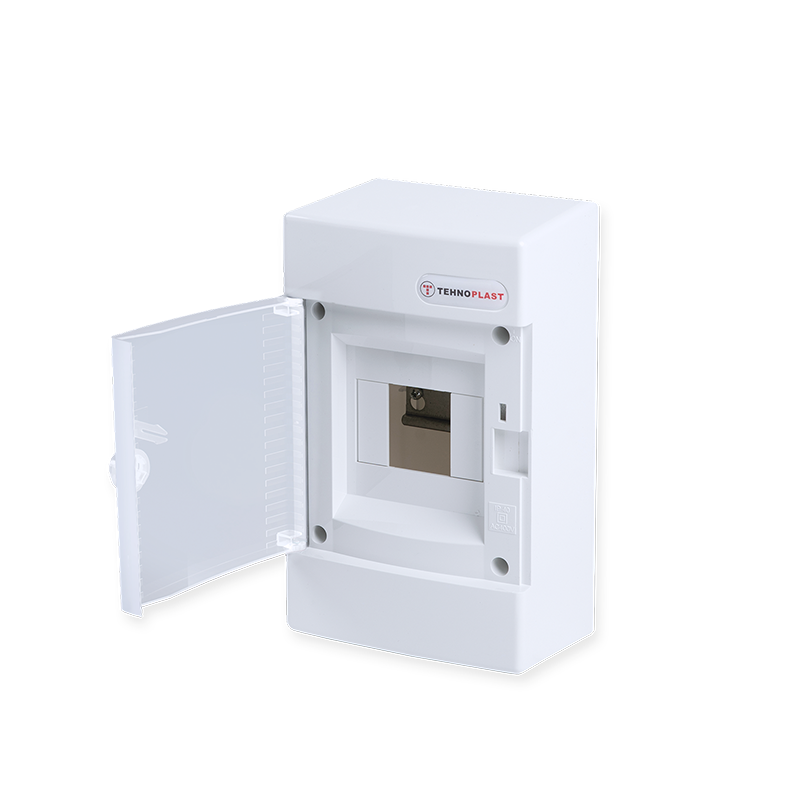SURFACE MOUNTING FOR 4 MODULES 1 ROW WHITE DOOR 282N4CW