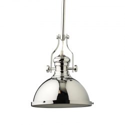 METAL BELL POLISHED CHROME COLOR 1XE27 with glass CRONUS KS1300P311CH