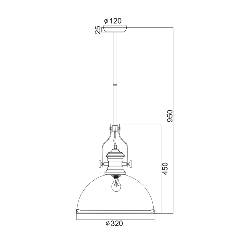 METAL BELL POLISHED CHROME COLOR 1XE27 with glass CRONUS KS1300P311CH METAL BELL POLISHED CHROME COLOR 1XE27 with glass CRONUS KS1300P311CH