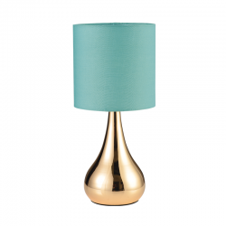 TOUCH TABLE LAMP 1ΧΕ14 METAL PETROL+BRASS 15ΧΗ34CM BELLATRIS KS1178T1MG TOUCH TABLE LAMP 1ΧΕ14 METAL PETROL+BRASS 15ΧΗ34CM BELLATRIS KS1178T1MG