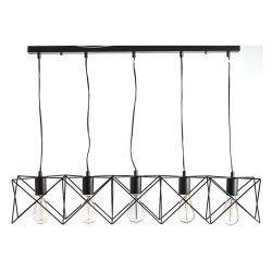 PENDANT 5ΧE27 METALIC BLACK ANDY KS1462P5BK PENDANT 5ΧE27 METALIC BLACK ANDY KS1462P5BK