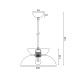 PENDANT 1ΧΕ27 METALIC BLACK D29XH120CM AEOLUS KS871P29BK PENDANT 1ΧΕ27 METALIC BLACK D29XH120CM AEOLUS KS871P29BK