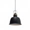 PENDANT METALIC BLACK 1ΧE27 + WOOD SHADE Φ35ΧΗ145CM ERNEST KS212635P
