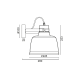 METAL LUMINAIRE 1XE27 Φ20CM BLACK AND WOOD ERNEST KS2126BW METAL LUMINAIRE 1XE27 Φ20CM BLACK AND WOOD ERNEST KS2126BW