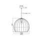 WALL LAMP 1 Χ Ε27 BLACK 50Χ11Χ8 CM METALIC PROMETHEUS KS202940BK