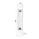 WALL LAMP 1 Χ Ε27 BLACK 50Χ11Χ8 CM METALIC MAYA KS2049W1BK