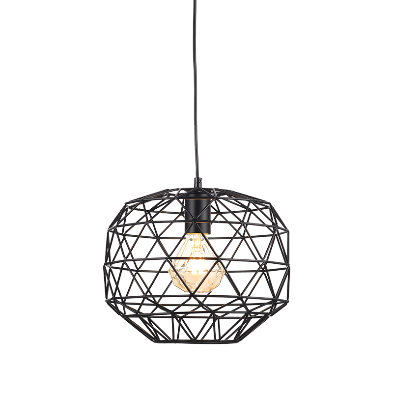 PENDANT 1ΧΕ27 METAL BLACK GRID Φ30ΧΗ130CM ALADDIN KS180430PB PENDANT 1ΧΕ27 METAL BLACK GRID Φ30ΧΗ130CM ALADDIN KS180430PB