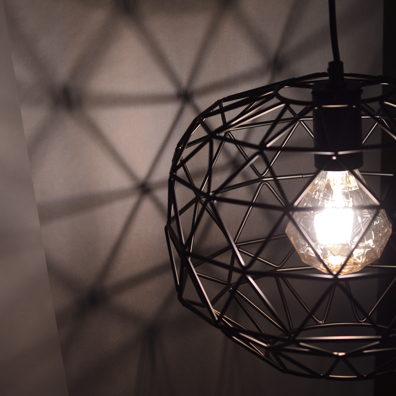 PENDANT 1ΧΕ27 METAL BLACK GRID Φ30ΧΗ130CM ALADDIN KS180430PB PENDANT 1ΧΕ27 METAL BLACK GRID Φ30ΧΗ130CM ALADDIN KS180430PB