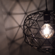 PENDANT 1ΧΕ27 METAL BLACK GRID Φ30ΧΗ130CM ALADDIN KS180430PB PENDANT 1ΧΕ27 METAL BLACK GRID Φ30ΧΗ130CM ALADDIN KS180430PB