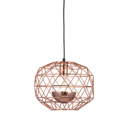 PENDANT 1ΧΕ27 METAL COPPER GRID Φ30ΧΗ130CM ALADDIN KS180430PC PENDANT 1ΧΕ27 METAL COPPER GRID Φ30ΧΗ130CM ALADDIN KS180430PC