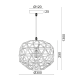 PENDANT 1ΧΕ27 METAL COPPER GRID Φ30ΧΗ130CM ALADDIN KS180430PC PENDANT 1ΧΕ27 METAL COPPER GRID Φ30ΧΗ130CM ALADDIN KS180430PC