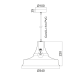 WHITE BELL D28 1XE27 METALLIC STOOGES KS1477P1WH WHITE BELL D28 1XE27 METALLIC STOOGES KS1477P1WH