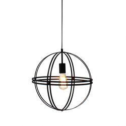 PENDANT D40 1XE27 CIRCLE METALLIC SIRENA KS1483P1BK PENDANT D40 1XE27 CIRCLE METALLIC SIRENA KS1483P1BK