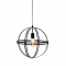 PENDANT D40 1XE27 CIRCLE METALLIC SIRENA KS1483P1BK