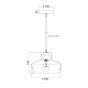 PHASING OUT BELL METALIC BLACK D20CM 1ΧE27 BAHAMAS KS1447P1SDB