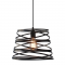 WALL LAMP 1 Χ Ε27 BLACK MATT SPIRAL D25CM JAZZ KS153825PB