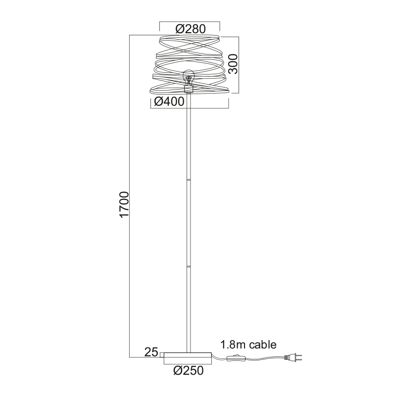 WALL LAMP 1 Χ Ε27 BLACK 50Χ11Χ8 CM METALIC JAZZ KS1538FB