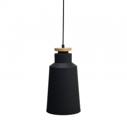 PENDANT 1ΧΕ27 METALIC BLACK+WOOD Φ20ΧΗ140CM AENEAS KS1987PBW PENDANT 1ΧΕ27 METALIC BLACK+WOOD Φ20ΧΗ140CM AENEAS KS1987PBW