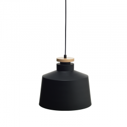 PENDANT 1ΧΕ27 METALIC BLACK+WOOD Φ30ΧΗ120CM AENEAS KS198830PBW PENDANT 1ΧΕ27 METALIC BLACK+WOOD Φ30ΧΗ120CM AENEAS KS198830PBW