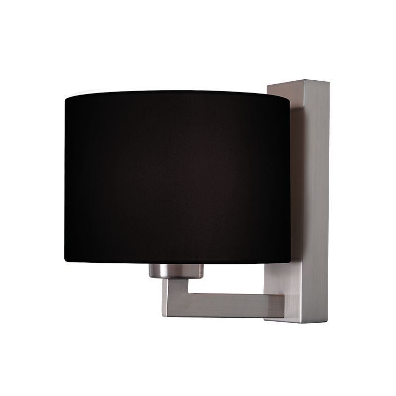 WALL L/F 1ΧΕ27 METAL NICKEL+BLACK Φ18XΗ20CM CIRCE OD5612BN