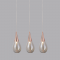 PENDANT GLASS 3XE14 CHROME BALLS ATENA OD53423SCP