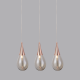 PENDANT GLASS 3XE14 CHROME BALLS ATENA OD53423SCP