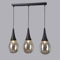 PENDANT GLASS 3XE14 AMBER BALLS ATENA OD53423SBK PENDANT GLASS 3XE14 AMBER BALLS ATENA OD53423SBK