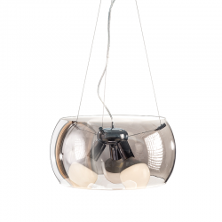 PENDANT 1X60W E27 D25 H105 GLASS/CHROME PONTIAC CX1009P40FM PENDANT 1X60W E27 D25 H105 GLASS/CHROME PONTIAC CX1009P40FM