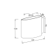 WALL LAMP 1XG9 WHITE GLASS MOET OYD100451WH WALL LAMP 1XG9 WHITE GLASS MOET OYD100451WH