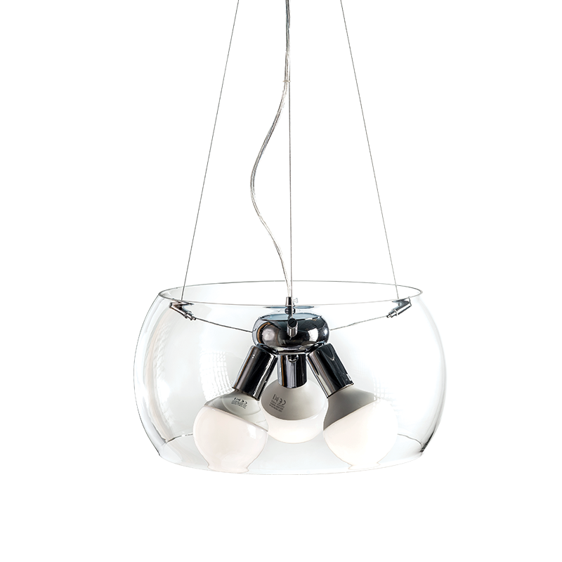 PENDANT 3X60W E27 D40 H128 GLASS PONTIAC CX1009P40CL PENDANT 3X60W E27 D40 H128 GLASS PONTIAC CX1009P40CL