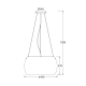 PENDANT 3X60W E27 D40 H128 GLASS PONTIAC CX1009P40CL PENDANT 3X60W E27 D40 H128 GLASS PONTIAC CX1009P40CL