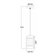 SPRAY GLASS HANGING 1XE14 MANE FW50671