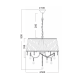 PENDANT 3ΧE14 PENELOPE FMD968303 PENDANT 3ΧE14 PENELOPE FMD968303