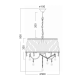 PENDANT CLOTH - CRYSTALS 5ΧE14 PENELOPE FMD968305
