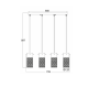 PENDANT TRACK GLASS 4XΕ14 DALI FW50504 PENDANT TRACK GLASS 4XΕ14 DALI FW50504