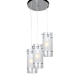 PENDANT- ROSETTE SANDBLASTED GLASS 3XE14 MANE FW50673