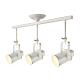 PHASING OUT CEILING 3XE27 METAL WHITE GOLD PATINΑ 17X76XH38CM POMPEII OD61013AW