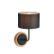 WALL MOUNTED 1ΧΕ27 METAL BLACK/ ABAZOUR+WOOD 22X18ΧΗ31CM YASMINE OD6508WBK