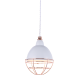 PENDANT 1XE27 METAL WHITE+COPPER Φ20ΧΗ150CM LETO OD5399