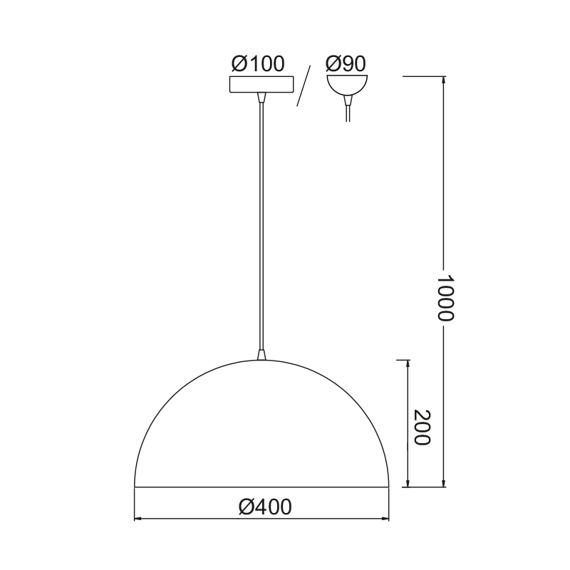 PENDANT 1X E27 METAL COLOR WHITE MELINA OD5391MW PENDANT 1X E27 METAL COLOR WHITE MELINA OD5391MW