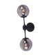 WALL MOUNTED 2XE14 METAL BLACK+ TINTED GLASS BOMBAY OD807002W WALL MOUNTED 2XE14 METAL BLACK+ TINTED GLASS BOMBAY OD807002W